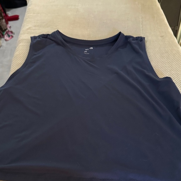Women's Navy Muscle Tee - Picture 1 of 6
